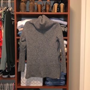 Grey partial wool sweater